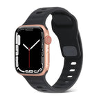 For Apple Watch Series 8&7 41mm / SE 2&6&SE&5&4 40mm / 3&2&1 38mm / Black