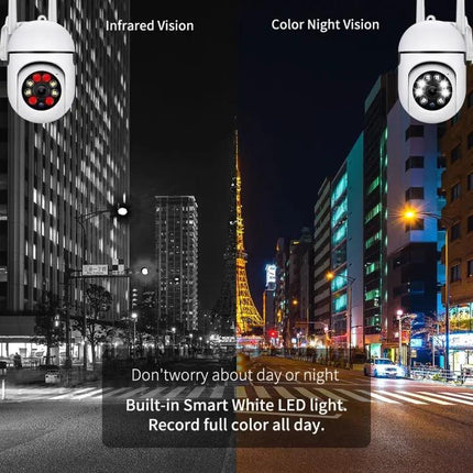 Wireless Smart Security Camera for Home Monitoring with Night Vision