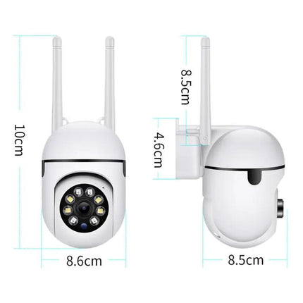 Wireless Smart Security Camera for Home Monitoring with Night Vision