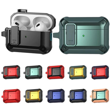 Bumblebee Protective Case for Daily Earphone Use on the Go rugged TPU PC charging-access case for AirPods, shown in multiple colors