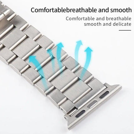 Metal Adjustable Watch Band For Apple Watch 49mm To 38mm