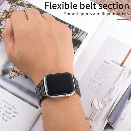 Metal Adjustable Watch Band For Apple Watch 49mm To 38mm