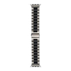 For Apple Watch Series 8&7 41mm / SE 2&6&SE&5&4 40mm / 3&2&1 38mm / Silver+Black