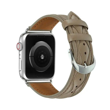 Leather Watch Strap For Apple Watch Ultra 49mm 45mm 41mm