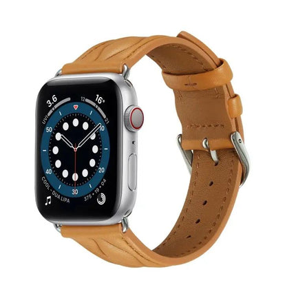 Leather Watch Strap For Apple Watch Ultra 49mm 45mm 41mm