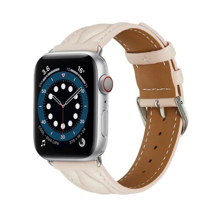 Leather Watch Strap For Apple Watch Ultra 49mm 45mm 41mm