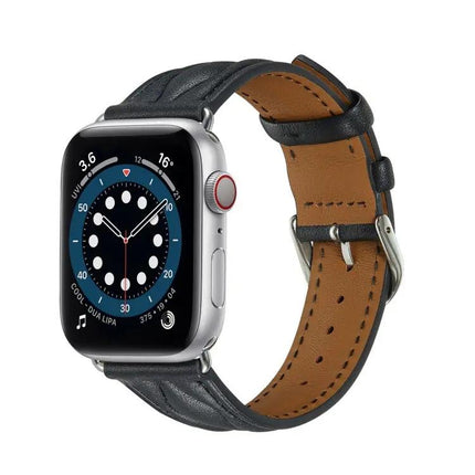 Leather Watch Strap For Apple Watch Ultra 49mm 45mm 41mm