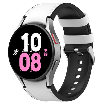 Silicone Leather Watch Band For Galaxy Watch5 44/40mm