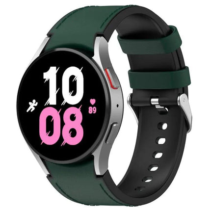 Silicone Leather Watch Band For Galaxy Watch5 44/40mm