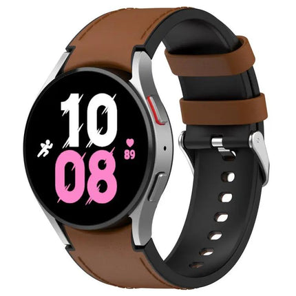 Silicone Leather Watch Band For Galaxy Watch5 44/40mm