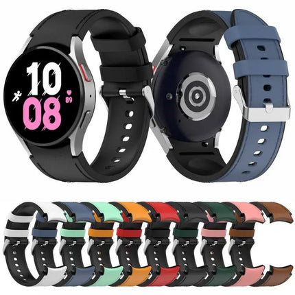 Silicone Leather Watch Band For Galaxy Watch5 44/40mm