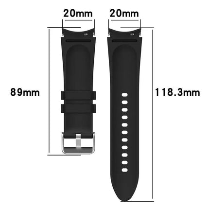 Silicone Leather Watch Band For Galaxy Watch5 44/40mm