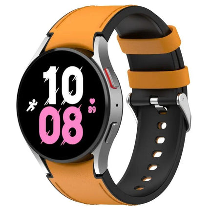 Silicone Leather Watch Band For Galaxy Watch5 44/40mm