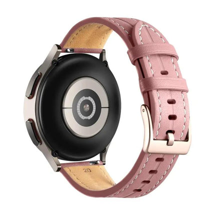 Fluted Leather Watch Strap 20mm 22mm Quick Release