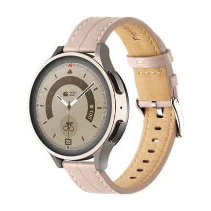Fluted Leather Watch Strap 20mm 22mm Quick Release