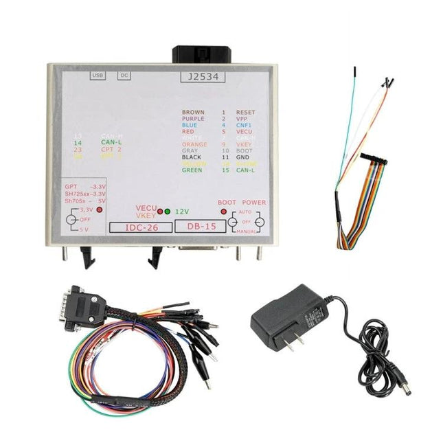 Essential Adapter for Everyday Vehicle Maintenance Tasks - diagnostic adapter kit with wiring harnesses and power supply for car troubleshooting