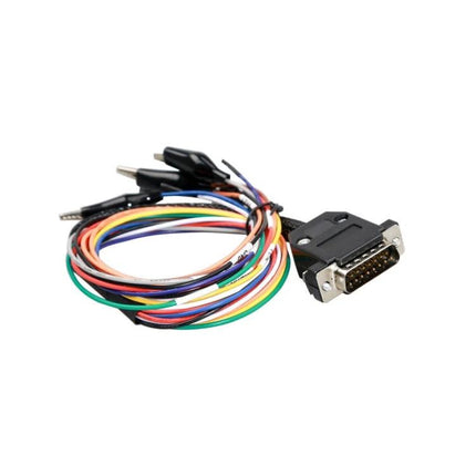 Essential Adapter for Everyday Vehicle Maintenance Tasks – DB15 diagnostic connector with multicolor test leads and alligator clips for DIY repairs