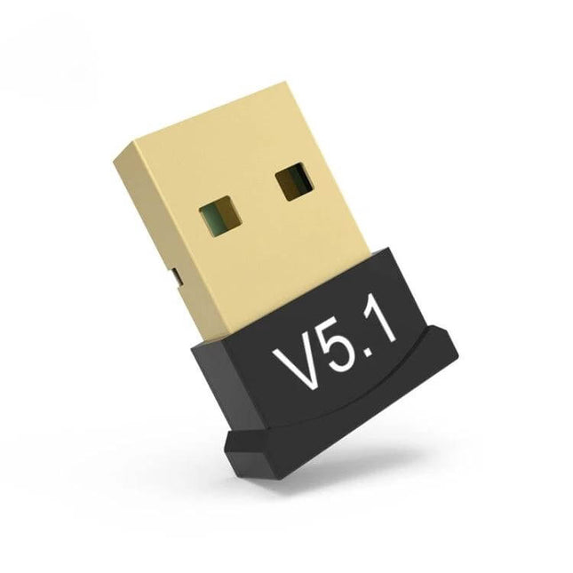USB Bluetooth Adapter for Wireless Audio Connectivity compact USB dongle with V5.1 marking for wireless audio pairing