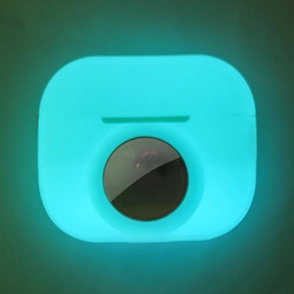 Protective Cover for AirPods and AirTag During Daily Outings - turquoise silicone case for AirPods Pro 2 with built-in AirTag slot, sweat-proof and washable