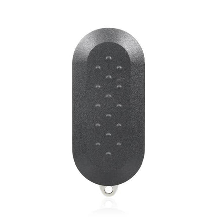 3 Button Car Key Case Shell With Black And White Buttons - durable replacement shell in black with textured grip and keyring hole