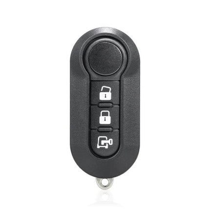 3 Button Car Key Case Shell With Black And White Buttons - durable plastic replacement shell with contrast black and white buttons, copper contacts