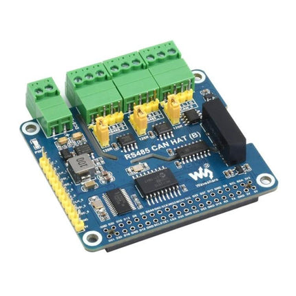 Waveshare Isolated RS485 CAN HAT for Raspberry Pi Applications, isolated CAN and RS485 interface HAT for industrial IoT