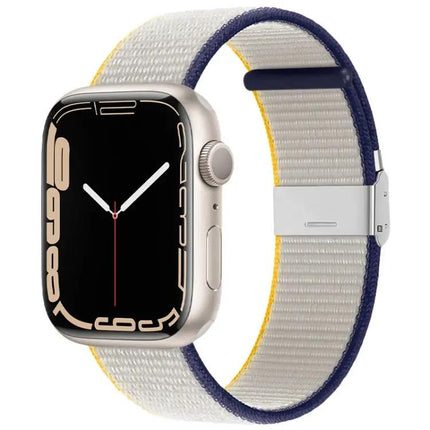 Nylon Watch Band Metal Buckle For Apple Watch 38-49mm