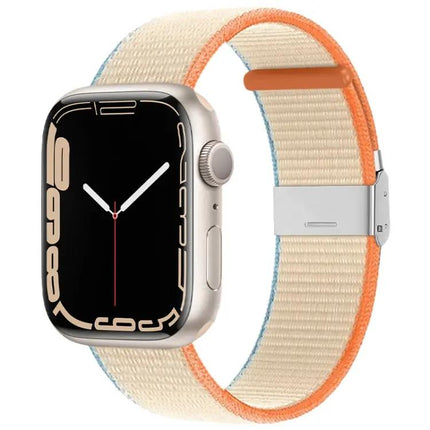 Nylon Watch Band Metal Buckle For Apple Watch 38-49mm