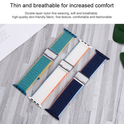 Nylon Watch Band Metal Buckle For Apple Watch 38-49mm