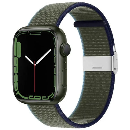 Nylon Watch Band Metal Buckle For Apple Watch 38-49mm