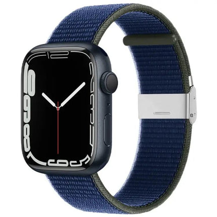 Nylon Watch Band Metal Buckle For Apple Watch 38-49mm