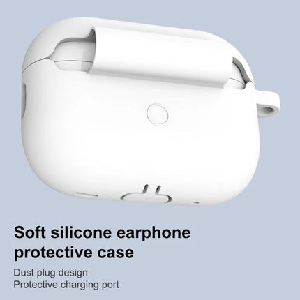 Durable Protective Case Safeguards Earphones in Everyday Use - soft silicone earphone protective case with dust plug and charging port