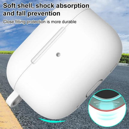 Durable Protective Case Safeguards Earphones in Everyday Use - white soft-shell shock-absorption earphone case for commuting and travel