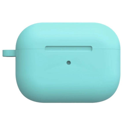 Durable Protective Case Safeguards Earphones in Everyday Use - teal slim silicone case for wireless earphones, pocket-friendly protection