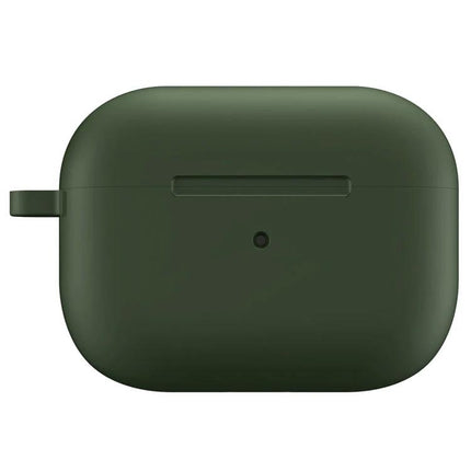 Durable Protective Case Safeguards Earphones in Everyday Use — slim olive-green protective earphone case with dust-resistant design