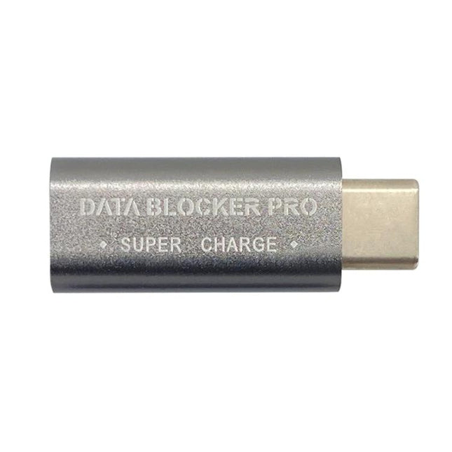 GE07 Data Blocker for Everyday Phone Charging Security — compact USB-C data blocker for secure charging at airports and public USB ports
