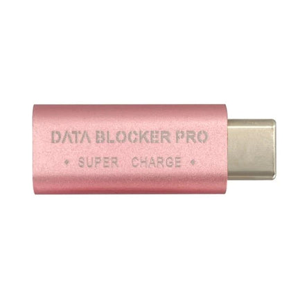 GE07 Data Blocker for Everyday Phone Charging Security - rose gold USB-C data blocker for secure charging at airports and public USB ports