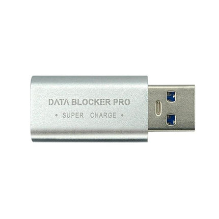 GE06 USB Data Blocker for Secure Everyday Phone Charging - silver USB data blocker for secure charging without data transfer