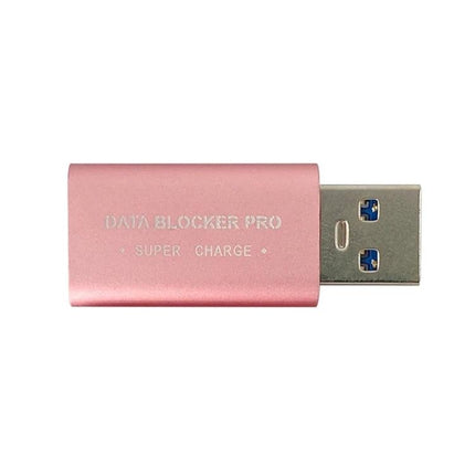 GE06 USB Data Blocker for Secure Everyday Phone Charging - pink USB data blocker device for safe public charging