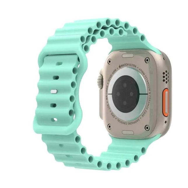 Ocean Style Silicone Apple Watch Band Fits 49/45/44/42mm | Syndmart