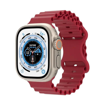 Ocean Style Silicone Apple Watch Band Fits 49/45/44/42mm