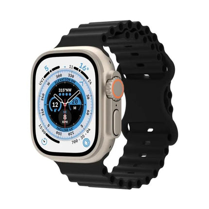 Ocean Style Silicone Apple Watch Band Fits 49/45/44/42mm