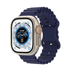 For Apple Watch Ultra 49mm / Series 8&7 45mm / SE 2&6&SE&5&4 44mm / 3&2&1 42mm / Dark Blue