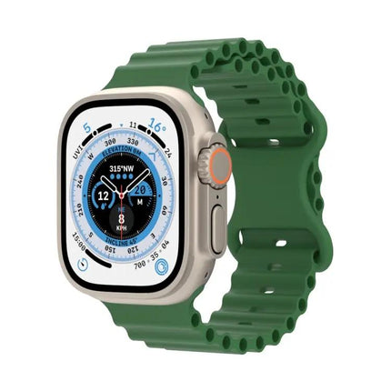 Ocean Style Silicone Apple Watch Band Fits 49/45/44/42mm
