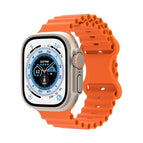 For Apple Watch Ultra 49mm / Series 8&7 45mm / SE 2&6&SE&5&4 44mm / 3&2&1 42mm / Orange