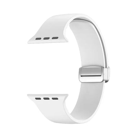Folding Buckle Silicone Apple Watch Band 38 to 49mm