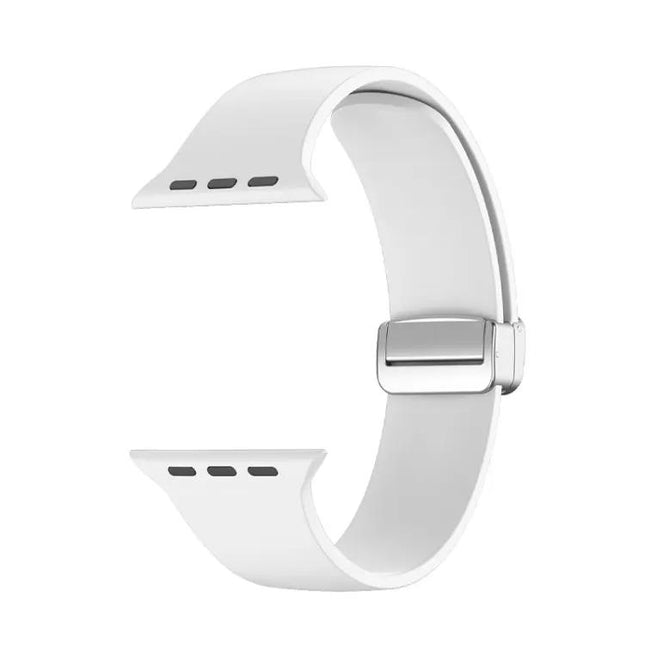 Folding Buckle Silicone Apple Watch Band 38 to 49mm | Syndmart