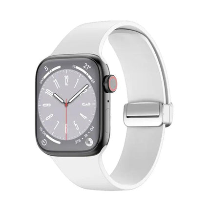 Folding Buckle Silicone Apple Watch Band 38 to 49mm