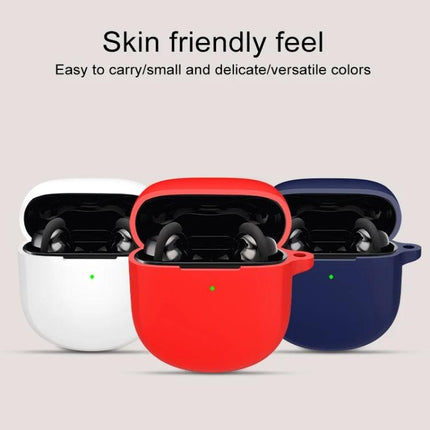 Silicone Protective Case for Bose QuietComfort Earbuds in Everyday Situations - lightweight skin-friendly silicone cases in red white navy for commuting