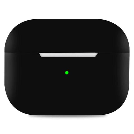 Silicone Case Protects AirPods During Daily Outings — lightweight black silicone case for AirPods with LED access and scratch protection